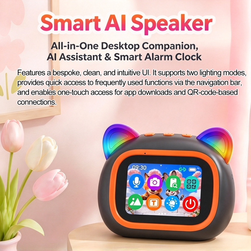 Bluetooth Speaker - Altoparlante intelligente con AI, display TFT