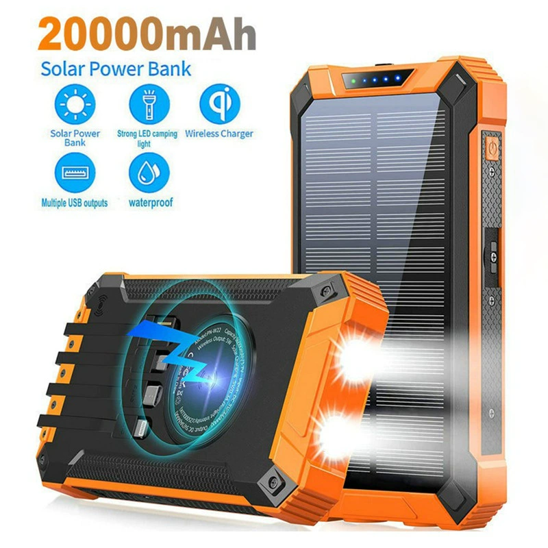 Power Bank - Power Bank Solare Portatile 20000mAh Essenziale