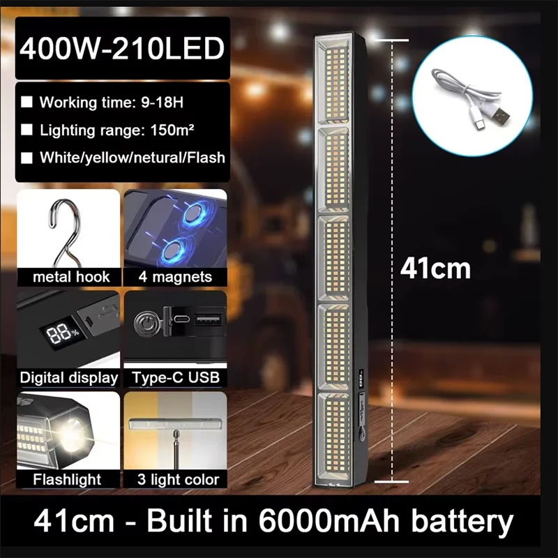 Barra luminosa da lavoro a LED - Power Bank recensione e prezzo