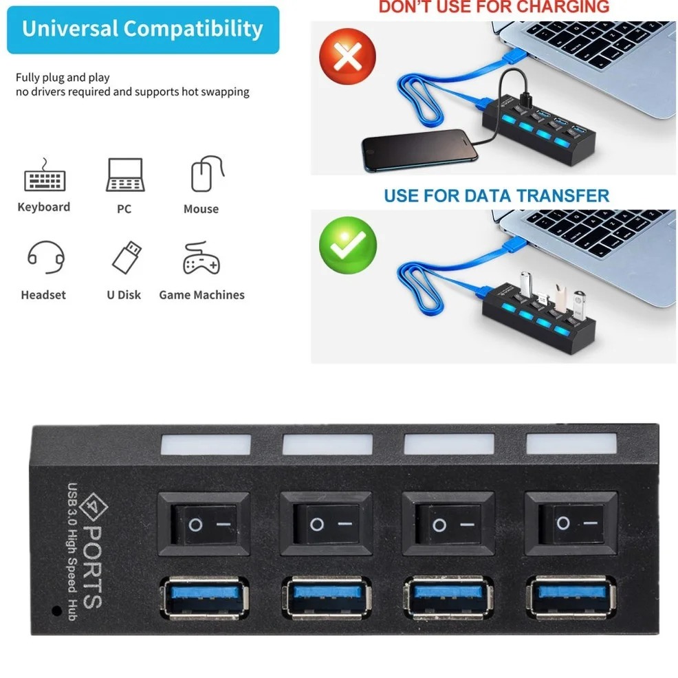 Espansore adattatore USB HUB 3 - Usb Hub recensione e prezzo